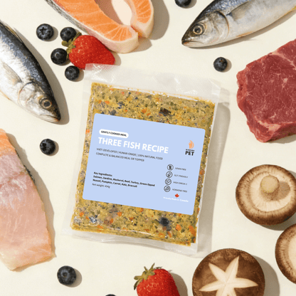 Three Fish Feast | Skin & Coat - Fresh Cooked Dog Food